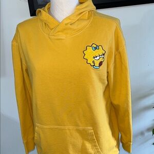 PopSugar Yellow Maggie Simpson Pullover Hoodie Girls XXL (18)